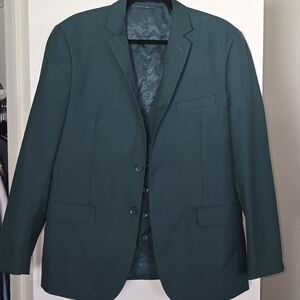 3 Piece Nordstrom Braveman Hunter Green Premium Tall Slim Fit Suit